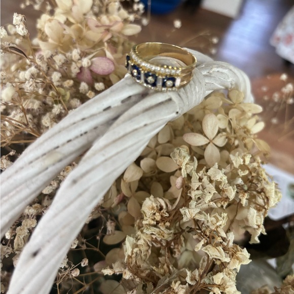 14kt diamond sapphire ring - Picture 10 of 12